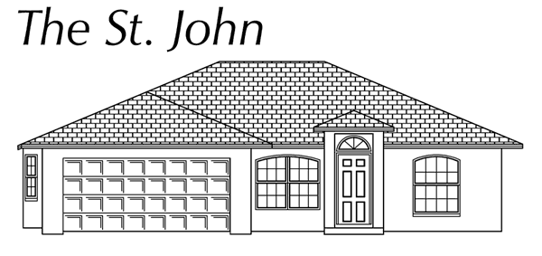 The St. John front elevation - click to view larger image in new window