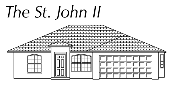 The St. John II front elevation - click to view larger image in new window