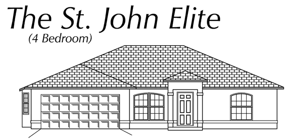 The St. John Elite front elevation - click to view larger image in new window