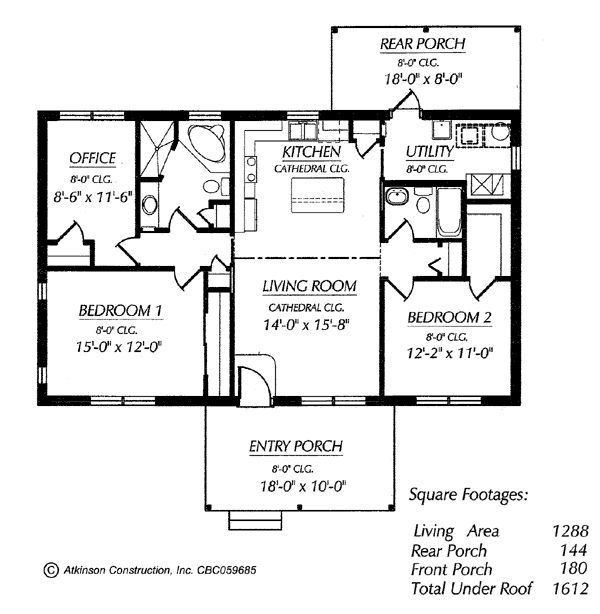 The Caitlin floorplan - click to view larger image in new window