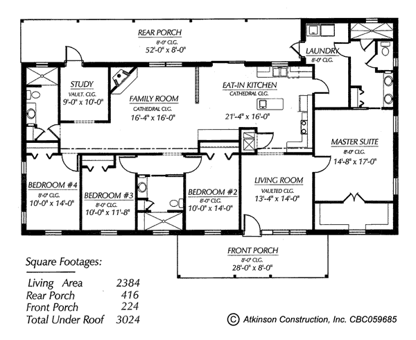 The Courtney floorplan - click to view larger image in new window