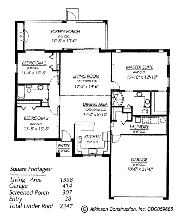 The Kimberly floorplan - click to view larger image in new window