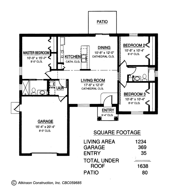 The St.James floor plan - click to view larger image in new window