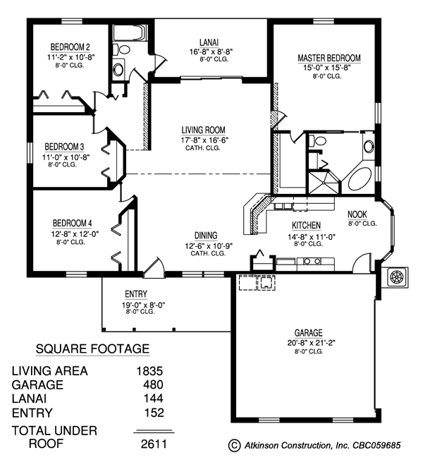 The St.John Elite - Country Style floor plan - click to view larger image in new window