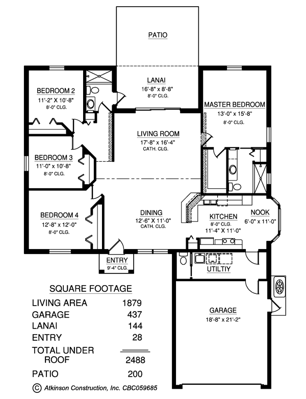 The St.John Elite - with Laundry floor plan - click to view larger image in new window