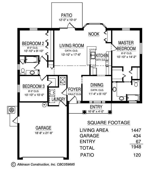 The St.Michael
 floor plan - click to view larger image in new window